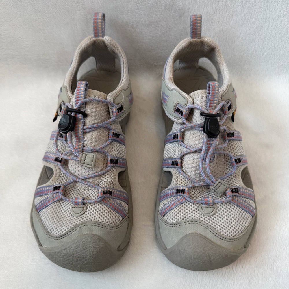 Teva Kid’s Manatee Sandal Gray and Lavender Outdoor Closed Toe Sandals Size 2 - Picture 4 of 11